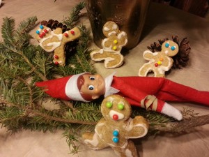 "This is how we handle snitches," said the Ninjabread cookies in response to the Elf's, "I'm telling Santa!"