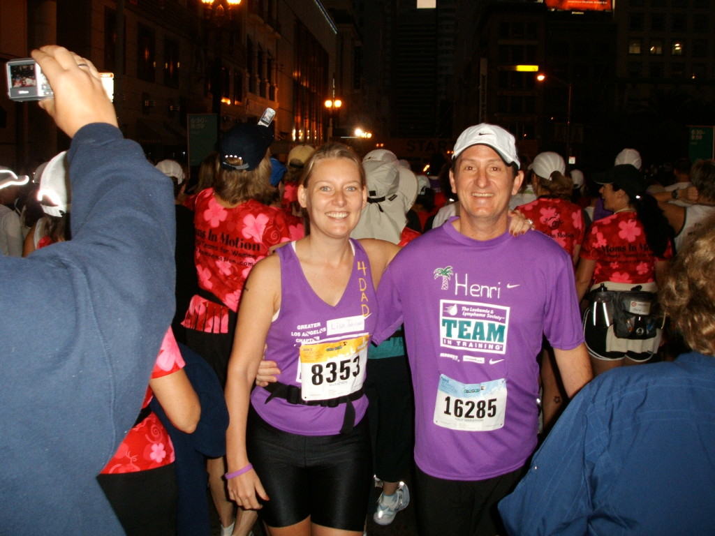 Henri and Lisa at the Nike Marathon