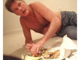 David Hasselhoff's drunker burger binge