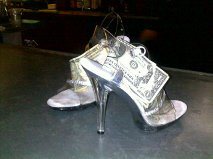 heels with money