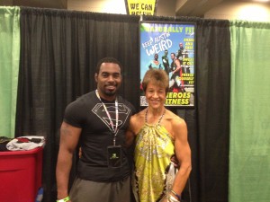 Viv with trainer Robin Johnson