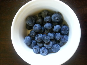 1 cup of blueberries