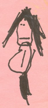 My daughter's picture of me with my pot belly