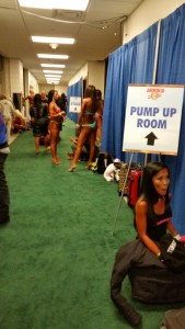 Backstage - the Pump Up Room I never saw