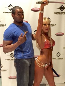 Standing with Robin after my 3rd place win at Shredder