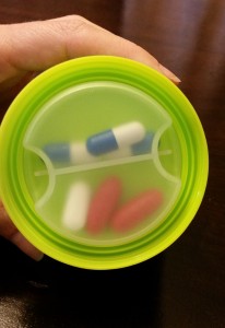 pill tray attached