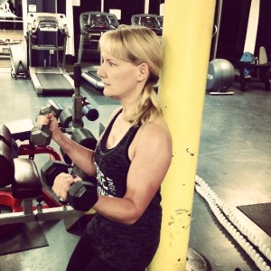 Going light with bicep curls