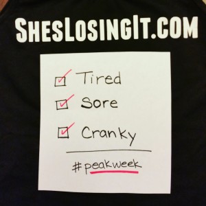 Peak week checklist