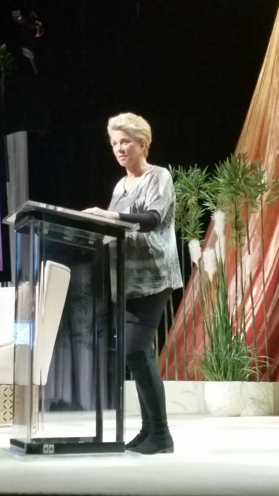 Joan Lunden giving keynote address