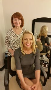Backstage at Great Day Houston getting my hair ready