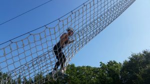 Obstacle course and zipline