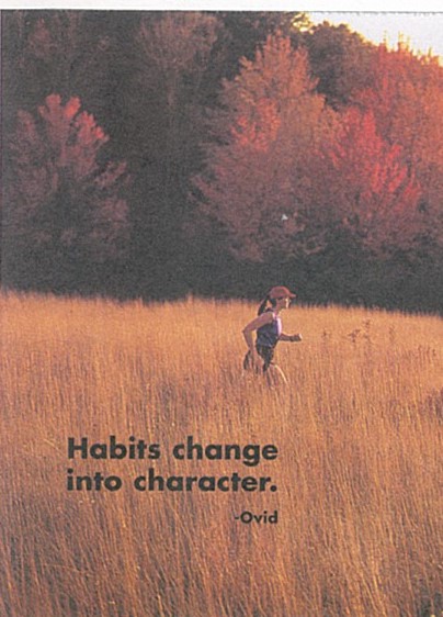 Habits Change Into Character